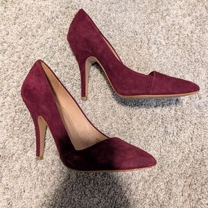 Madewell Pointed Toe Stiletto - Burgundy - 5